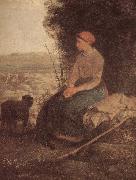Jean Francois Millet Sleeping Shepherdess oil painting artist